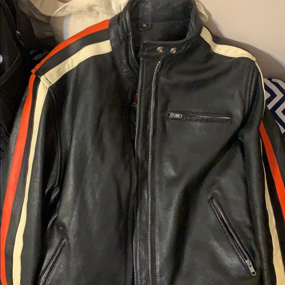 Leather jacket child’s XL ladies S